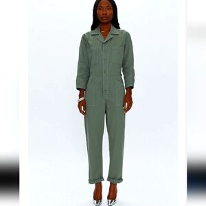 NWT PISTOLA Tanner Long Sleeve Field Suit Jumpsuit Vine Army Green XXS